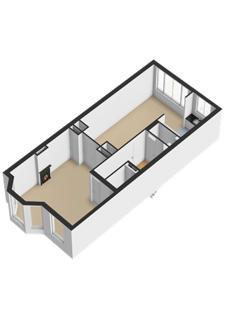 Floorplan - Rodenrijselaan 16b, 3037 XE Rotterdam